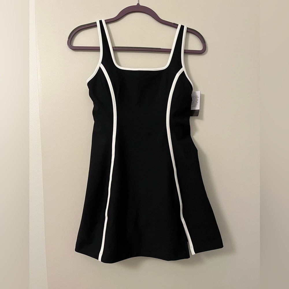 Abercrombie & Fitch Small Petite Black YPB sculptLUX Mini Dress